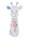 Термометър за баня Babyono - Бял жираф и сини кръгчета - 1t