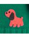 Плюшена играчка Budi Basa - Кученце Бартоломей, със зелен пуловер, 27 cm - 5t