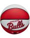 Баскетболна топка Wilson - NBA Team Retro Mini Chicago Bulls, червена - 3t