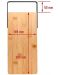 Бамбукова дъска Nerthus - За рязане и сервиране, 38 x 18.5 cm - 3t