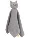 Бебешка играчка-кърпа за гушкане Lassig - Little Chums, Cat - 1t