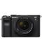Безогледален фотоапарат Sony - A7C, FE 28-60mm, f/4-5.6, черен - 1t