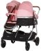 Бебешка количка за близнаци Chipolino - Дуо Смарт, фламинго - 5t