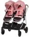 Бебешка количка за близнаци Chipolino - Дуо Смарт, фламинго - 6t