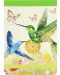 Бележник с ластик Santoro - Hummingbirds - 1t