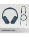 Безжични слушалки Sony - WH-CH720, ANC, сини - 11t