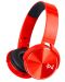 Безжични слушалки с микрофон Trevi - DJ 12E50 BT, червени - 1t