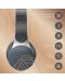 Безжични слушалки с микрофон PowerLocus - EDGE, Asphalt Grey - 5t