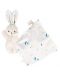  Бебешка кърпичка за гушкане Kaloo - White Delicate, Зайче, 17 cm - 3t