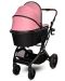 Бебешка количка 2 в 1 Lorelli - Glory, с адаптори, Pink - 4t