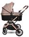 Бебешка количка 2 в 1 Lorelli - Glory, с адаптори, Pearl Beige - 2t