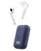 Безжични слушалки с микрофон T'nB - Shiny, TWS, сини/бели - 1t