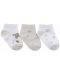 Бебешки летни чорапи KikkaBoo - Dream Big, 6-12 месеца, 3 броя, Beige - 2t