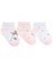 Бебешки летни чорапи KikkaBoo - Dream Big, 1-2 години, 3 броя, Pink - 2t