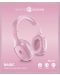 Безжични слушалки с микрофон Cellularline - Music Sound Basic, розови - 3t