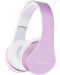 Безжични слушалки PowerLocus - P1, бели/лилави - 4t
