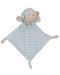 Бебешко одеяло Interbaby - С играчка мече Doudou, 80 х 110 cm, зелено - 3t