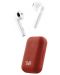 Безжични слушалки с микрофон T'nB - Shiny, TWS, червени/бели - 1t