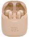 Безжични слушалки с микрофон JBL - T225 TWS, златисти - 2t