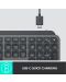 Безжична клавиатура Logitech - MX Keys, Graphite - 9t