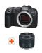 Безогледален фотоапарат Canon - EOS R8, 24.2MPx, черен + Обектив Canon - RF 35mm f/1.8 IS Macro STM - 1t