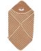 Бебешка хавлия Sterntaler - С апликация бобърче, 80 х 80 cm, oранжева - 4t