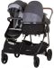 Бебешка количка за близнаци Chipolino - Дуо Смарт, сребърно сиво - 5t