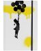 Бележник Pininfarina Banksy Collection - Balloon, A5 - 1t