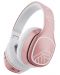 Безжични слушалки с микрофон PowerLocus - P7 Upgrade, розови/бели - 1t