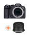 Безогледален фотоапарат Canon - EOS R7, Black + Обектив Canon - RF-S, 10-18mm, f/4.5-6.3, IS STM - 1t