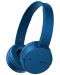 Безжични слушалки Sony - MDR-ZX220BT, сини - 1t