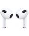 Безжични слушалки Apple - AirPods 3, Lightning Case, TWS, бели - 1t