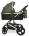 Бебешка количка с твърд кош Lorelli - Boston, Loden Green - 4t