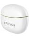 Безжични слушалки Canyon - TWS5, бели/зелени - 4t