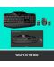 Комплект мишка и клавиатура Logitech - Desktop MK710, безжичен, черен - 10t