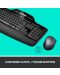 Комплект мишка и клавиатура Logitech - Desktop MK710, безжичен, черен - 5t