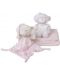 Бебешки комплект за сън Interbaby - Къщичка розова, 3 части - 1t