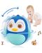 Бебешка дрънкалка Happy World - Roly Poly, Penguin 2, синя - 3t