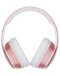 Безжични слушалки с микрофон PowerLocus - P7 Upgrade, розови/бели - 3t