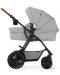 Бебешка количка 3 в 1 KinderKraft - Xmoov, светлосива - 3t