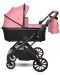 Бебешка количка 2 в 1 Lorelli - Glory, с адаптори, Pink - 3t