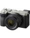 Безогледален фотоапарат Sony - A7C II, FE 28-60mm, f/4-5.6, Silver - 1t