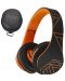 Безжични слушалки PowerLocus - P2, черни/оранжеви - 5t