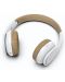 Безжични слушалки с микрофон Hama - Touch, бели/кафяви - 3t
