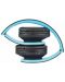 Безжични слушалки PowerLocus - P2, черни/сини - 5t