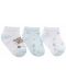 Бебешки летни чорапи KikkaBoo - Dream Big, 0-6 месеца, 3 броя, Blue - 2t