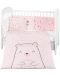 Бебешки спален комплект от 6 части KikkaBoo - Bear with me, Pink, 70 х 140 cm - 1t