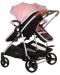 Бебешка количка за близнаци Chipolino - Дуо Смарт, фламинго - 3t
