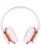 Безжични слушалки с микрофон PowerLocus - EDGE, розови/бели - 2t