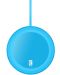 Безжично зарядно Cellularline - Qi Neon, 10W, синьо - 2t